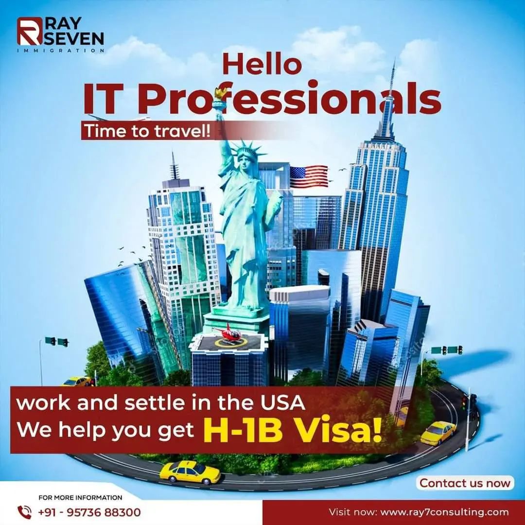 Dear IT professionals! 
It’s time to buckle up and travel the world. Get your H1B visa now with Ray7 immigration. 
Hurry up! Time’s running!

#H1B #SettleInUSA #usa #usa🇱🇷 #h1bvisas #h1bvisajobs